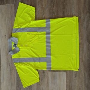 NWOT Ergodyne GloWear 8295 ANSI High Visibility Reflective Polo Shirt Size S